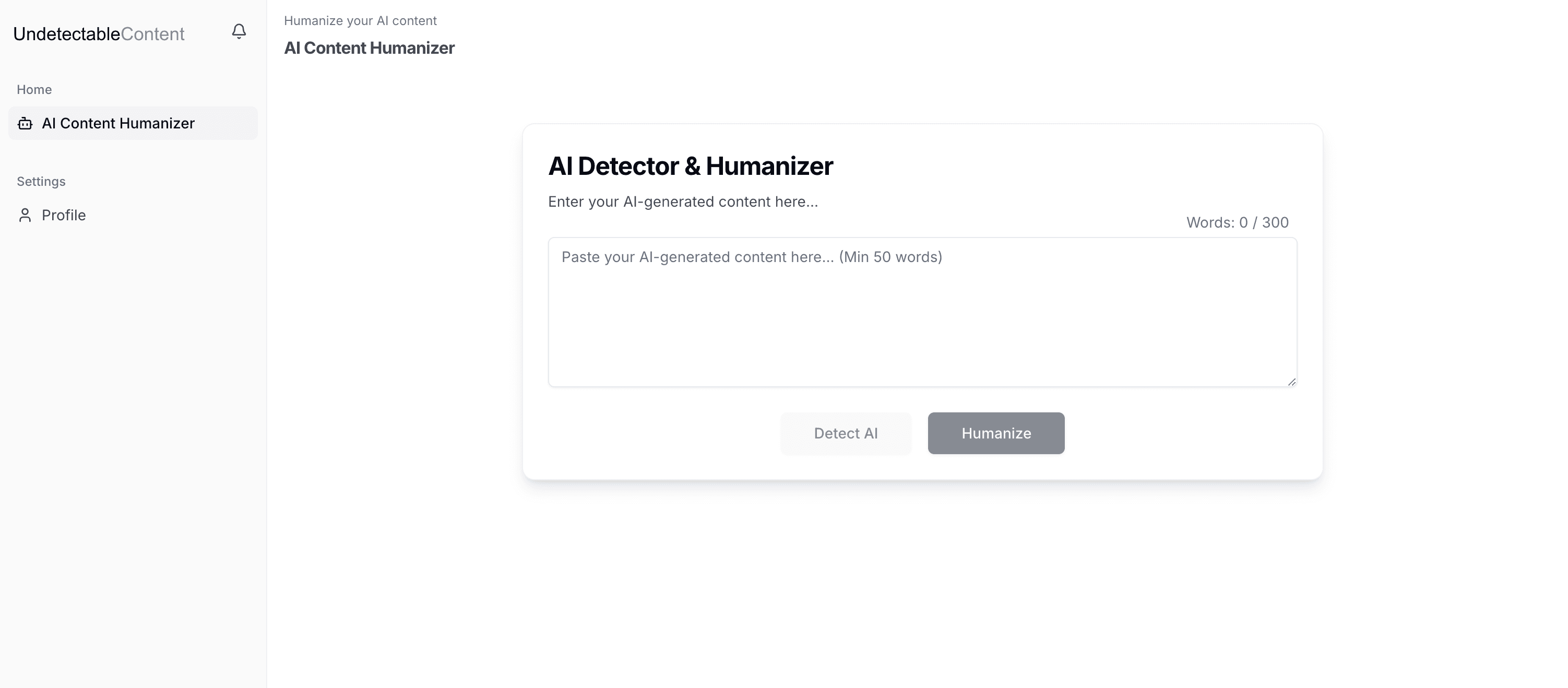 Cover Image for Undetectable AI Content Writer
